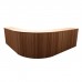 Half Oval Wooden Bar