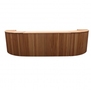 Half Oval Wooden Bar