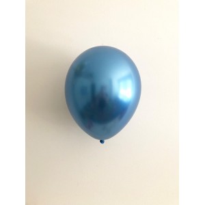 Balloon Single Chrome Blue