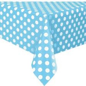 Table Cover Rectangle - Dots Powder Blue