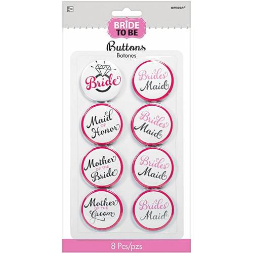 Bride To Be Buttons 8pk