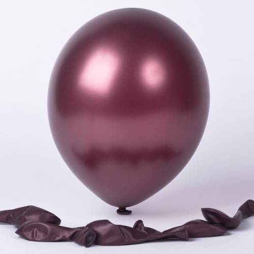 Balloon Single Metallic Burgundy