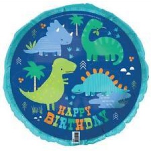 Dino-Roar 'Happy Birthday' Foil Balloon