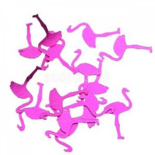 Scatter Confetti Flamingos