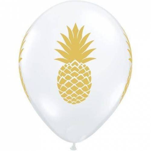 Balloon Single Gold Pineapple