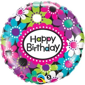 Foil Balloon 18" Happy Birthday - Daisy