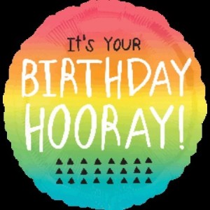 Foil Balloon 18" It's Your Birthday Hooray