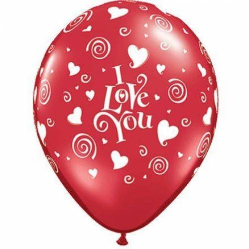 Balloon Single Hearts - I Love You