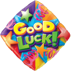 Foil Balloon 18" Good Luck Stars and Streamers