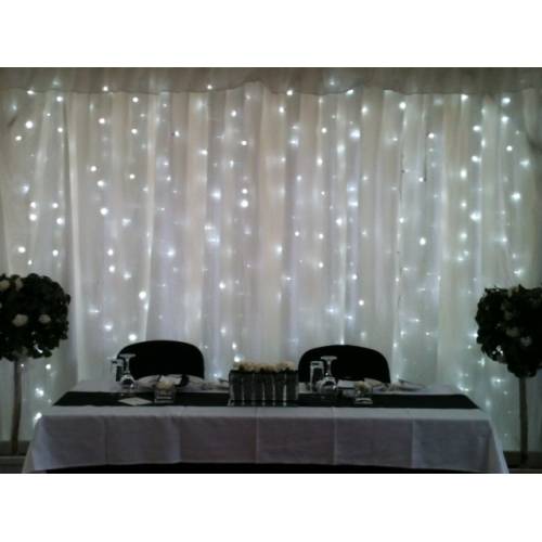 Fairy Light Curtain + Stand & Fabric 1.4m