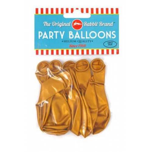 Party Balloons 10pk Gold 10