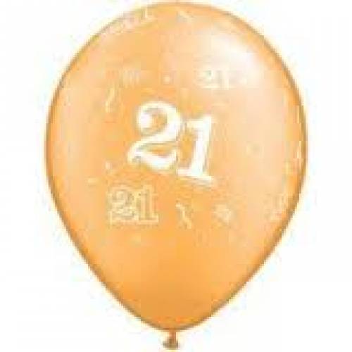 Balloons Gold 21st Birthday Balloon