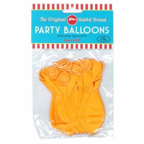 Party Balloons 12pk Orange