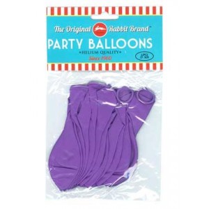 Party Balloons 12pk Purple