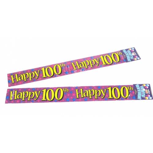 Banners 100th Birthday Banners