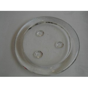 Candle Plate, Glass 11cm Round