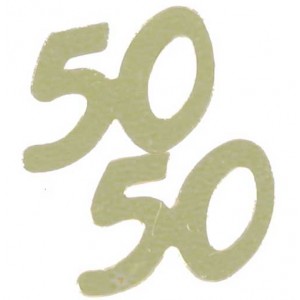 Confetti Scatters 50th Gold