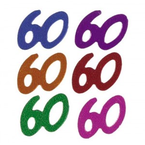 Confetti Scatters 60th Mix Numbers