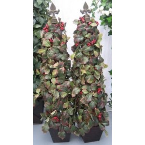 Ivy Pyramid Topiary Tree 3ft Berry