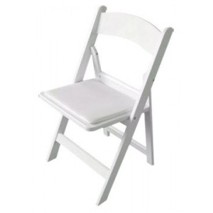 Chair Hire, Folding Padded White