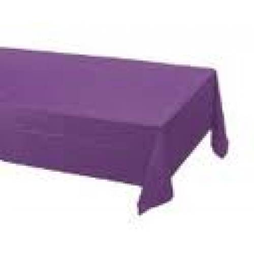Plastic Table Cover Rectangle Purple