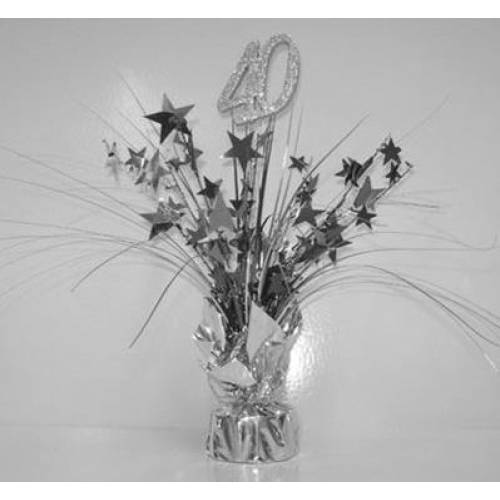 Spangle Table Centrepiece - 40th