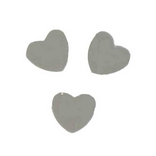 Scatter Confetti Heart Large Silver