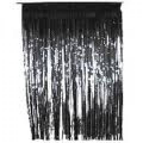Slit Foil Curtain black