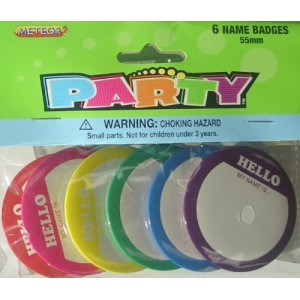 Party Badges 6pk