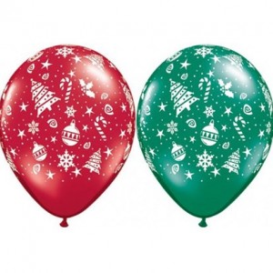 Christmas Balloon - Red & Green Decorations