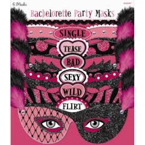 Bride To Be 6pc Masks