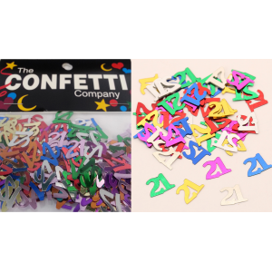 Confetti Scatters 21st Mix Numbers