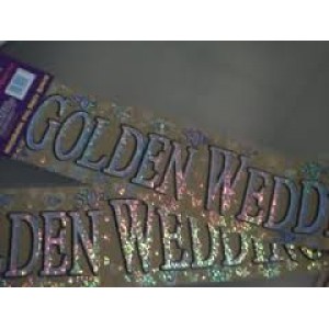 Golden Wedding Banner