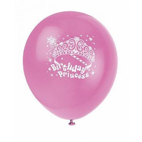 Party Princess Balloons 8pk