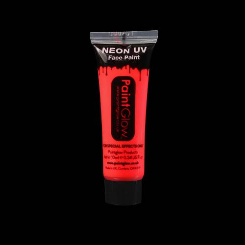 UV Face & Body Paint 10ml - Neon Red