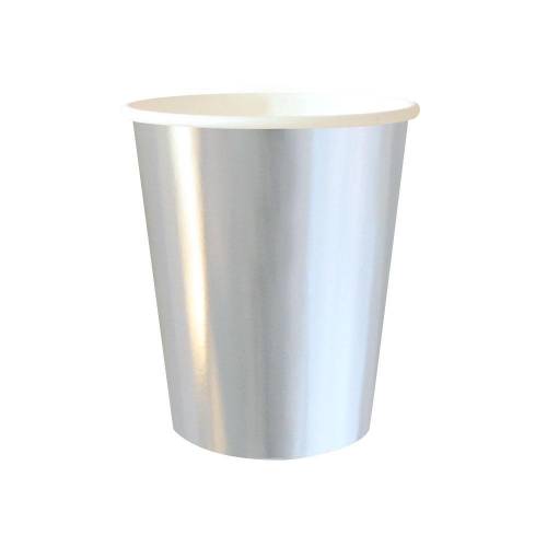 Silver Foil Paper Cups 8pk