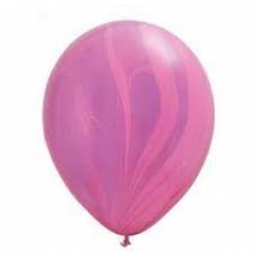 Balloon Single Pink/Violet Marble