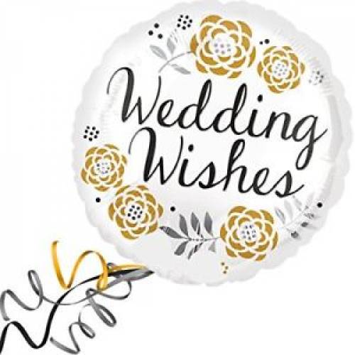 Foil Balloon Wedding Wishes