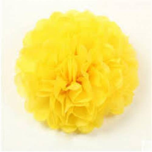Tissue Paper Pom Pom 40cm - Yellow