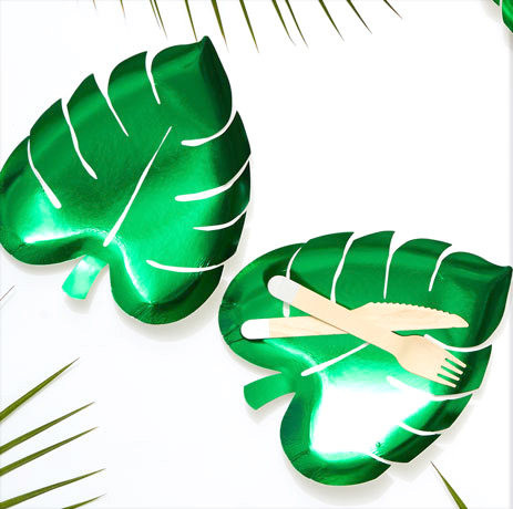 Palm Leaf Plates 8pk | Party Supplies Online | Partyshop.co.nz