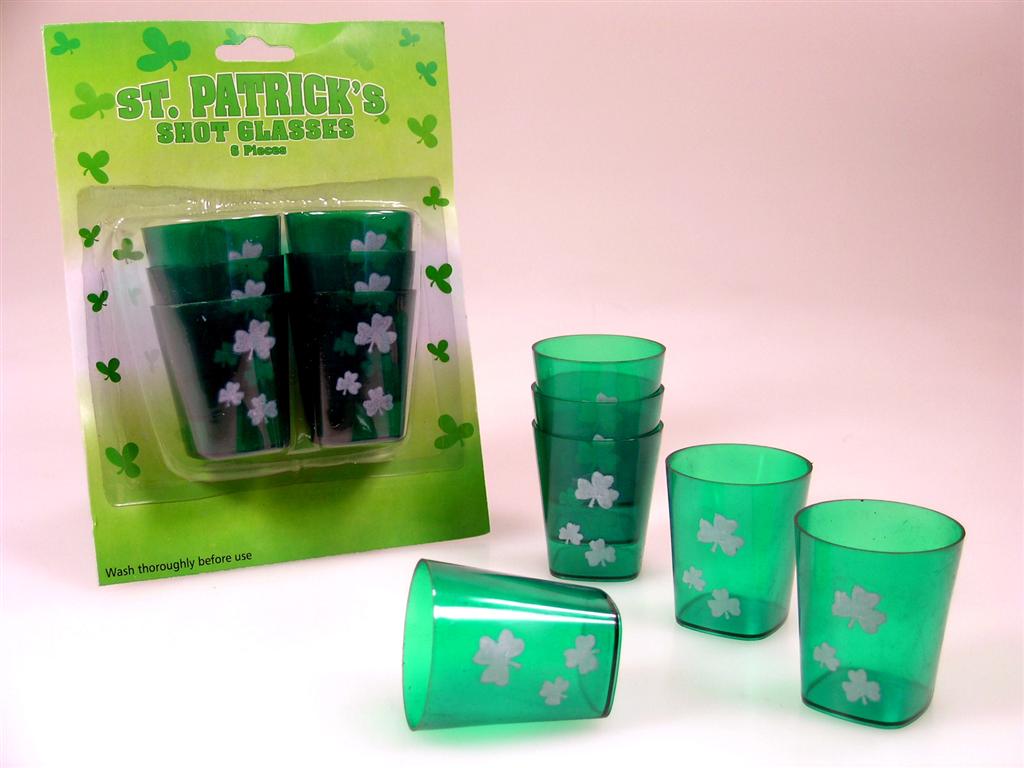 st patricks day shot glasses