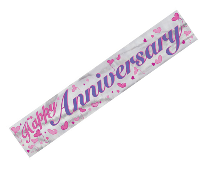 Banners Happy Anniversary Banner Partyshop Co Nz