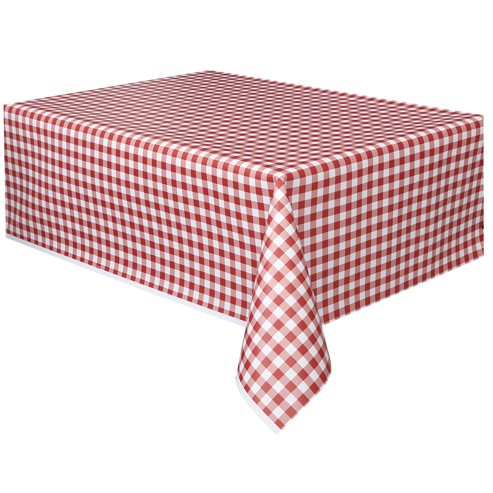 Plastic Table Cover Rectangle - Checkered | Party Hire | Weddings 