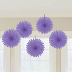 Purple Fans - 5 pack | Online Party Supplies | Partyshop.co.nz